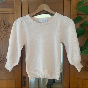 Cute feminine balloon sleeve top NWOT